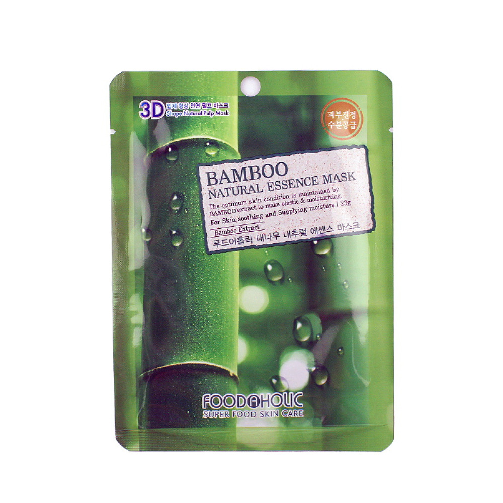 Маска для лица тканевая Food a Holic Natural Essence Mask Bamboo с экстрактом бамбука, 23 мл