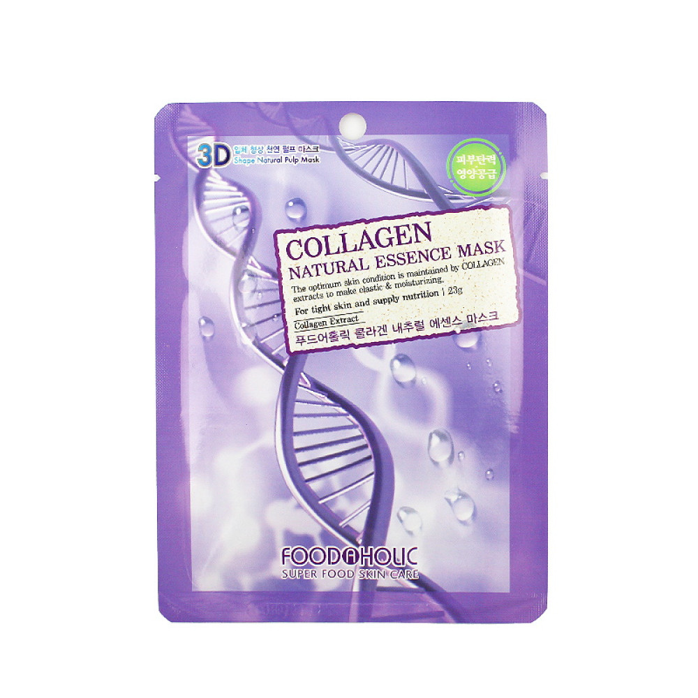 Маска для обличчя тканинна Food a Holic Natural Essence Mask Collagen з колагеном. 23 мл