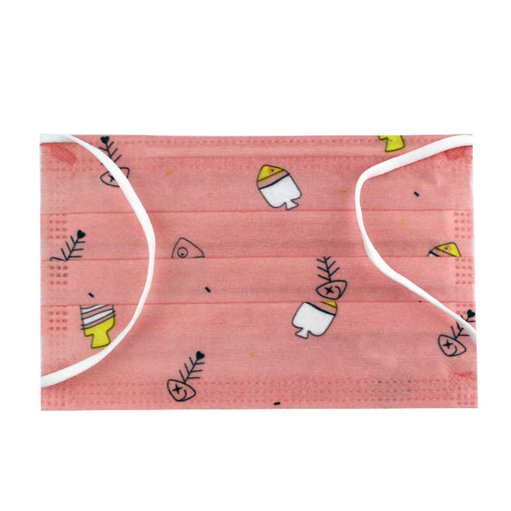 Маска на обличчя Fashion Mask рибки, 10 шт., колір персиковий