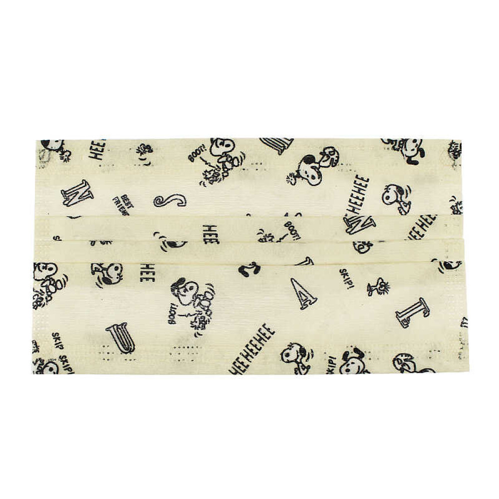 Маска на обличчя Fashion Mask собачки, 5 шт., колір жовтий
