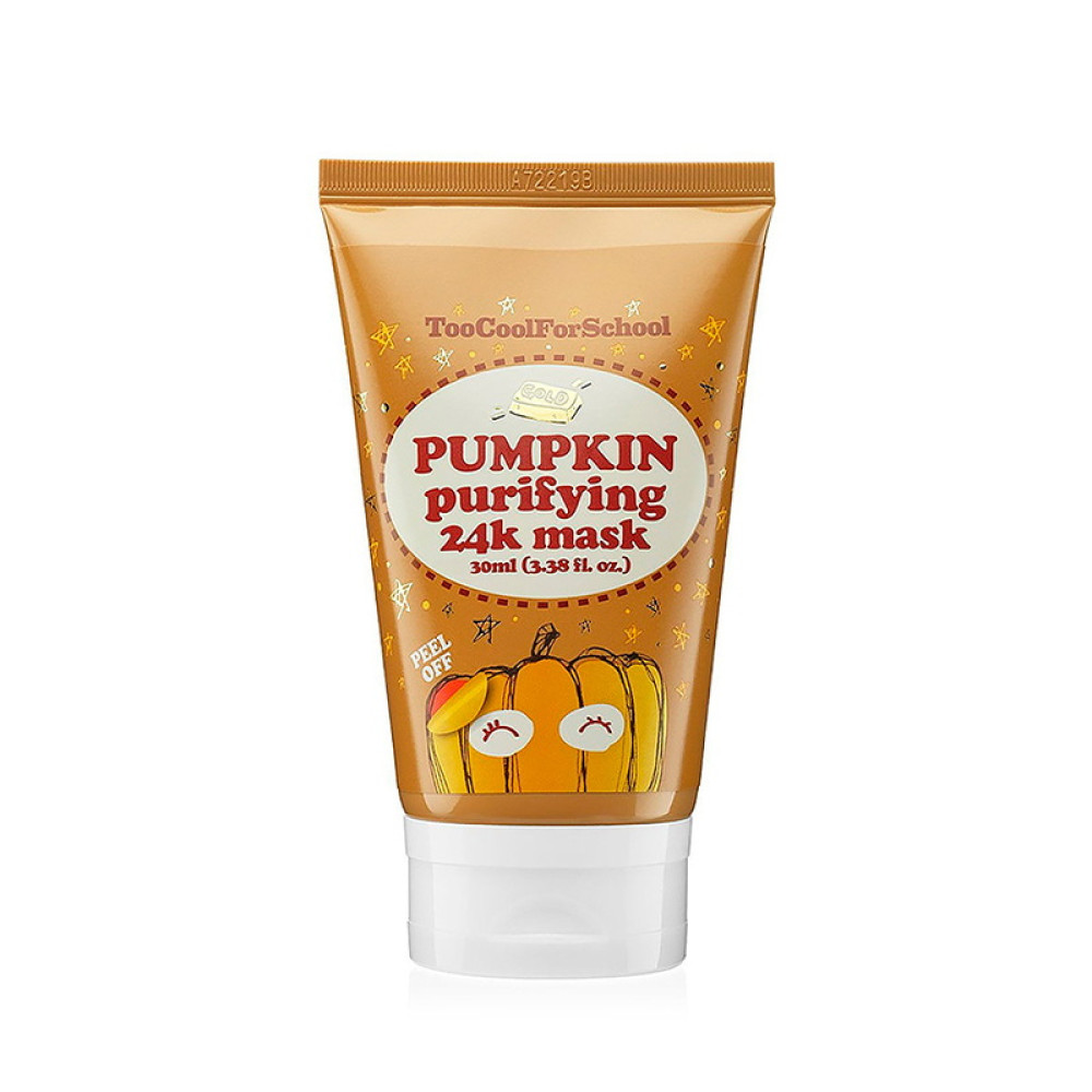 Маска-пленка для лица Too Cool For School Pumpkin Purifying 24K Mask с золотом и тыквой. 30 мл