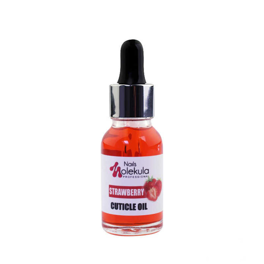 Олійка для кутикули Nails Molekula Cuticle Oil Strawberry. з піпеткою. полуниця. 15 мл