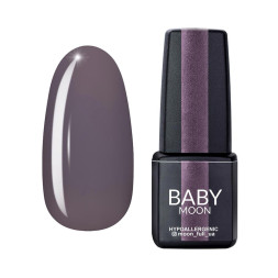Гель-лак Baby Moon Midnight 006 темний попіл. 6 мл
