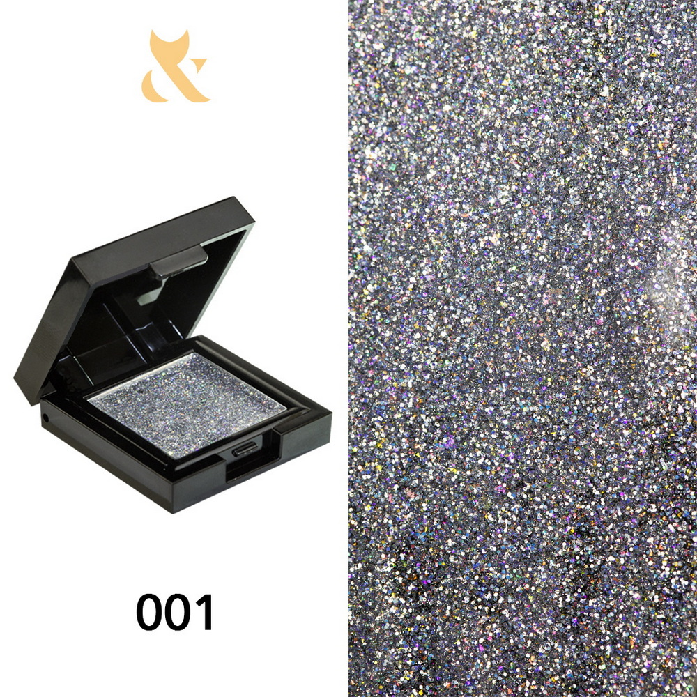 Гель-лак F.O.X Mystic Gel 001 серебро, кремообразный, светоотражающий, в палетке, 5 мл