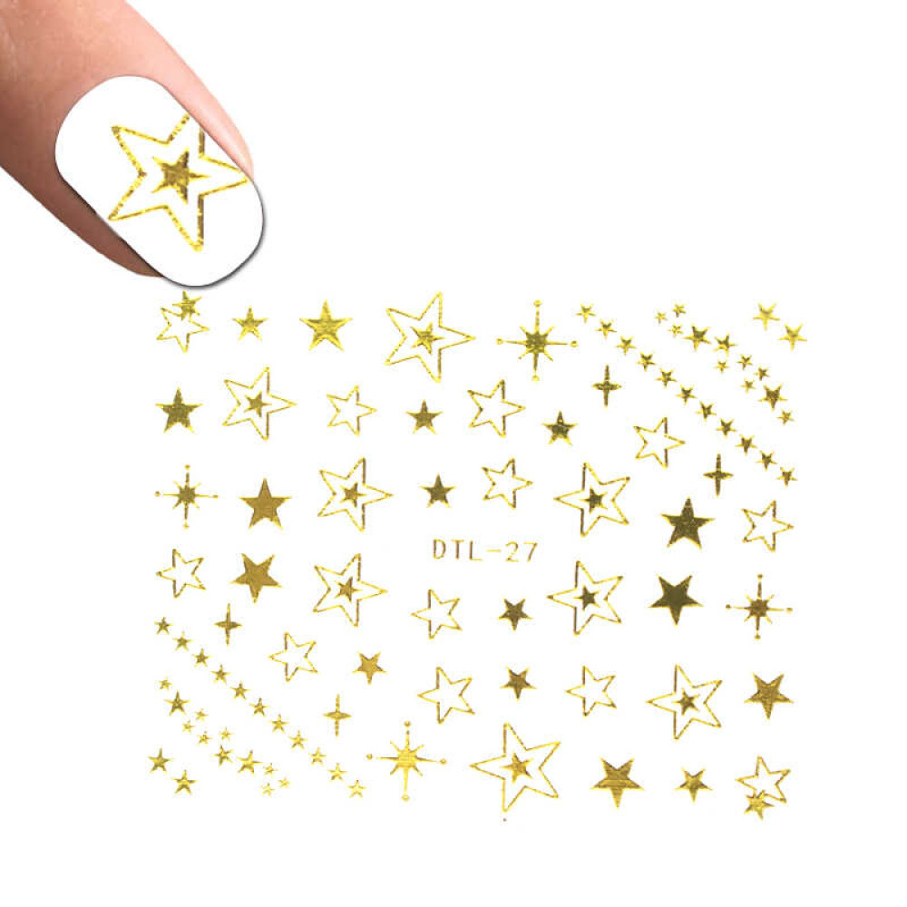 Наклейка для ногтей DTL-027 Звезды