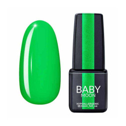 Гель-лак Baby Moon Perfect Neon 012 яскраво-зелений. 6 мл