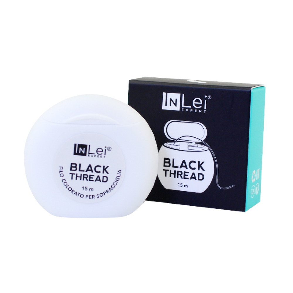 Нить для тридинга InLei Black Thread, черная, 15 м