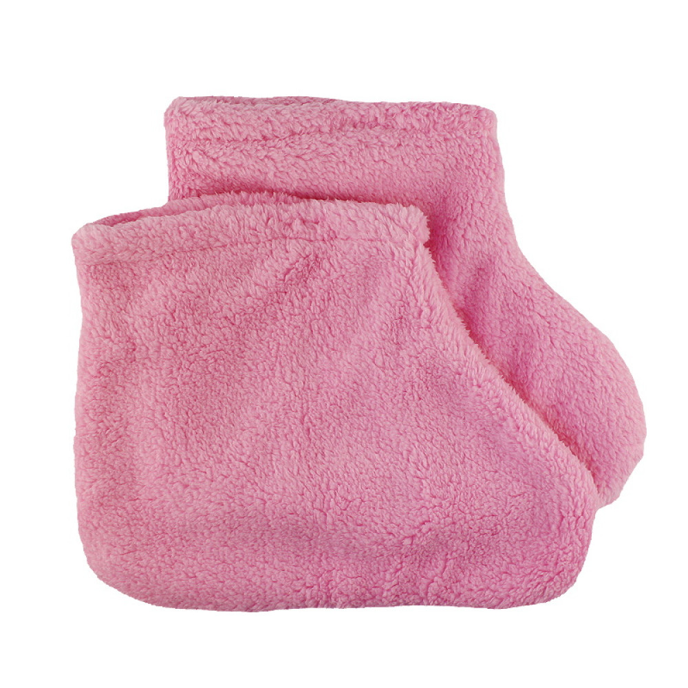 Носочки для парафинотерапии махровые Wellsoft. цвет розовый. пара