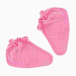 Носочки для парафинотерапии Jerden Proff флисовые, цвет розовый, пара
