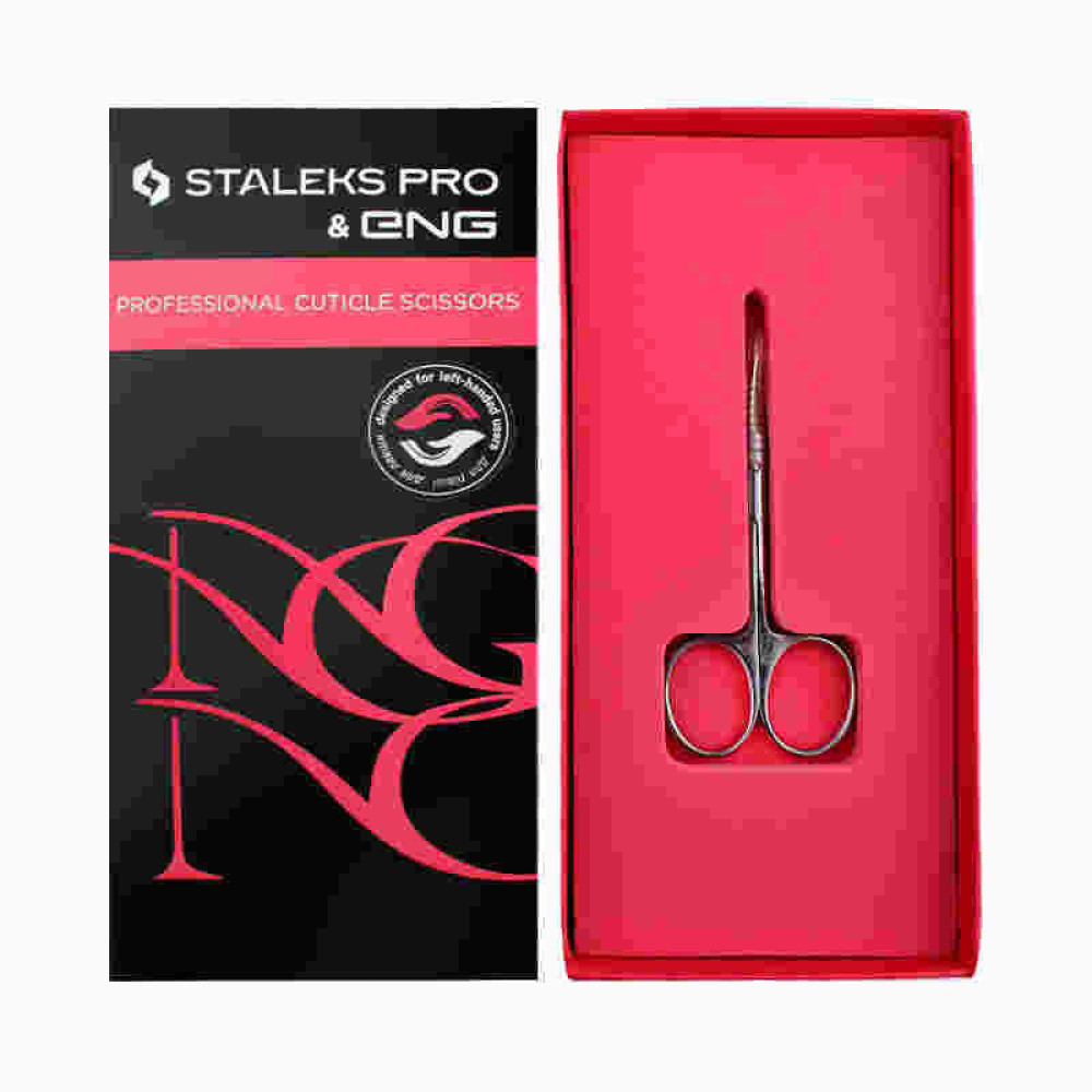 Ножницы для кутикулы Staleks PRO ENG NG 10 Type 1, узкие лезвия 26 мм 