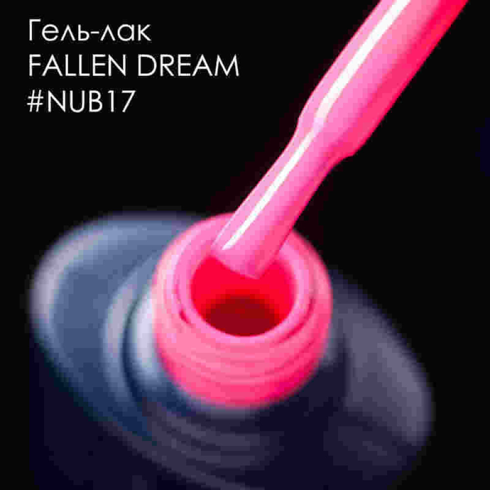 Гель-лак NUB 017 Falled Dream яркий розовый. 8 мл
