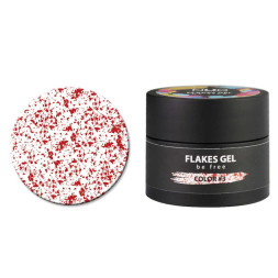 Гель NUB Flakes Gel 03. червоний. 5 г