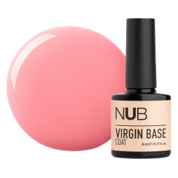 База камуфлирующая каучуковая для гель-лака NUB Virgin Base Coat 07. роза брют. 8 мл
