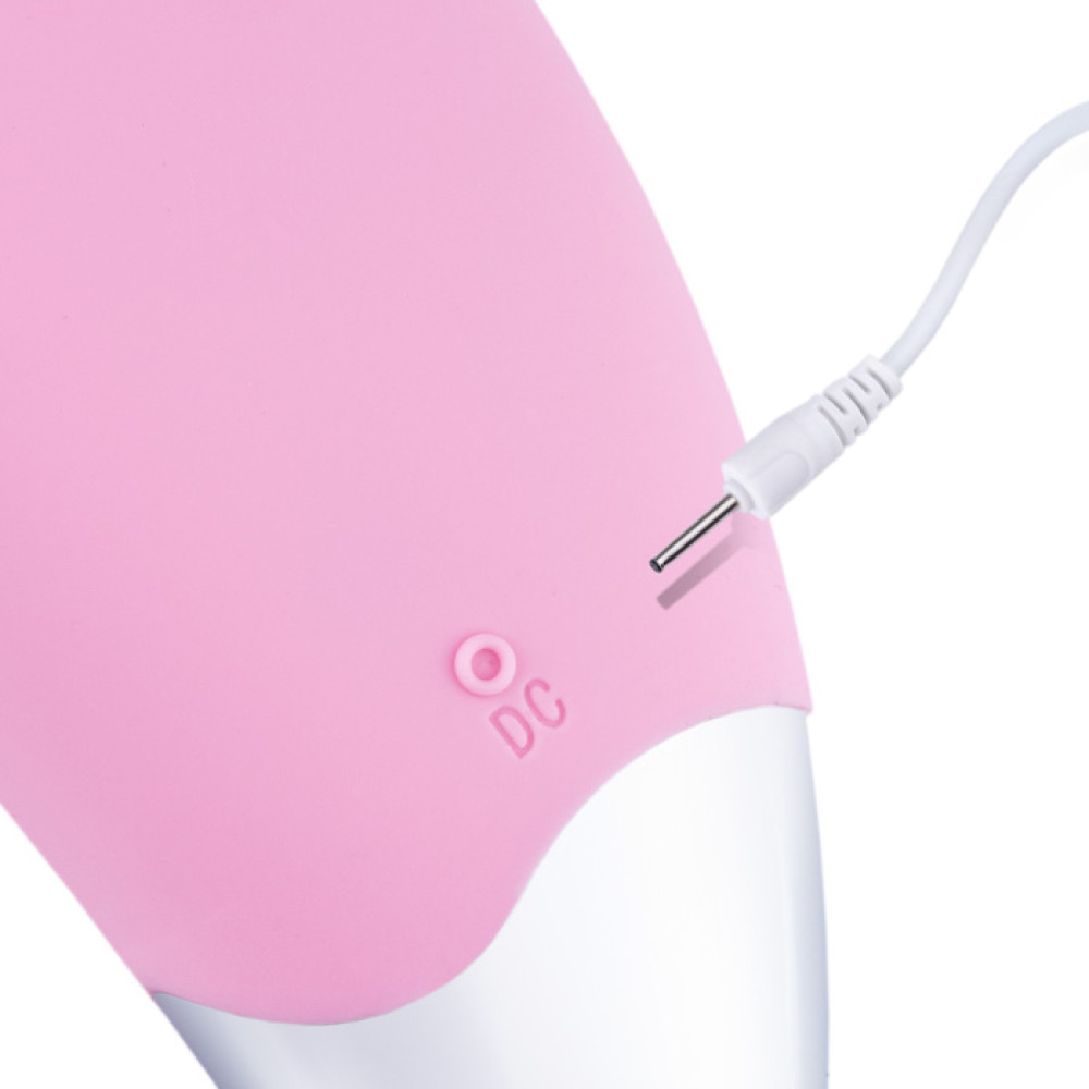 Щітка силіконова для чищення обличчя Bucos Sonic Fasial Brush S1. колір пастельно-рожевий