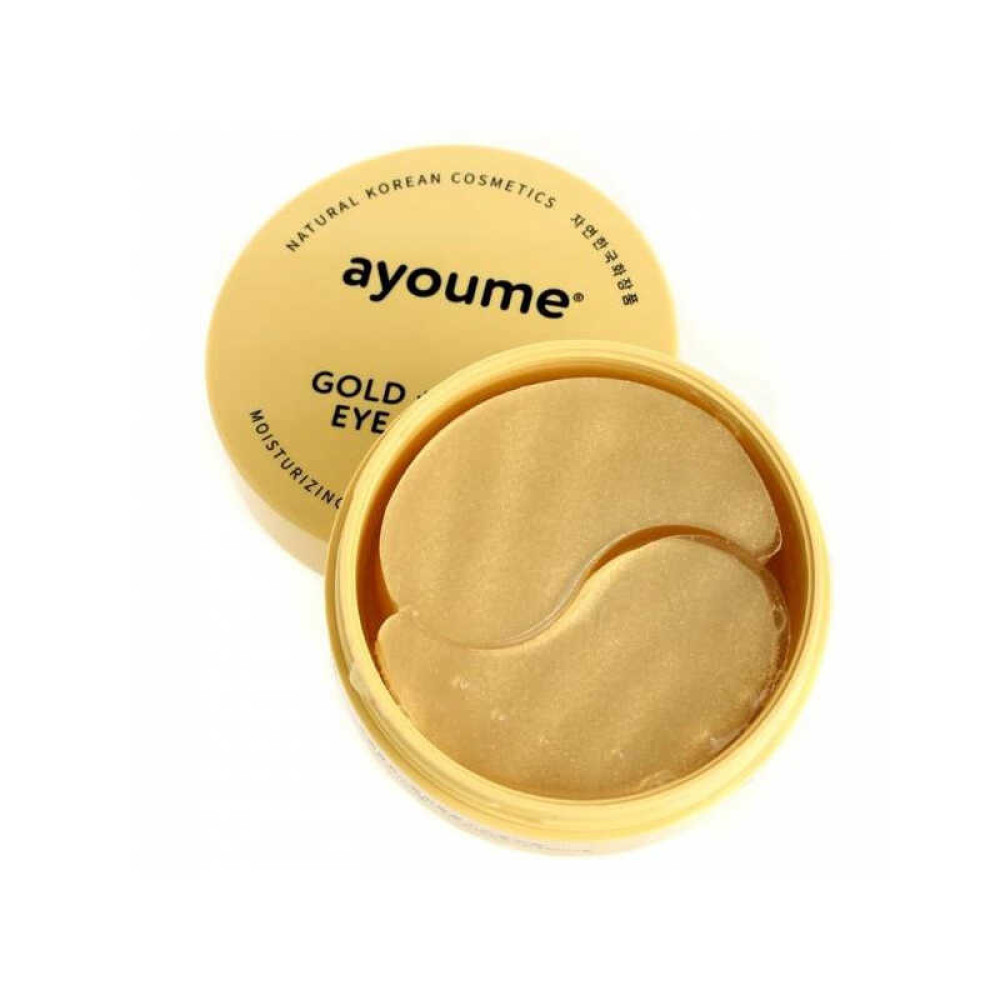 Патчі гідрогелеві під очі Ayoume Gold + Snail Eye Patch з золотом і муцином равлика, 60 шт.