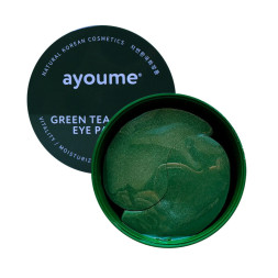 Патчи гидрогелевые под глаза Ayoume Green TeaAloe Eye Patch с экстрактом зеленого чая и алоэ. 60 шт.