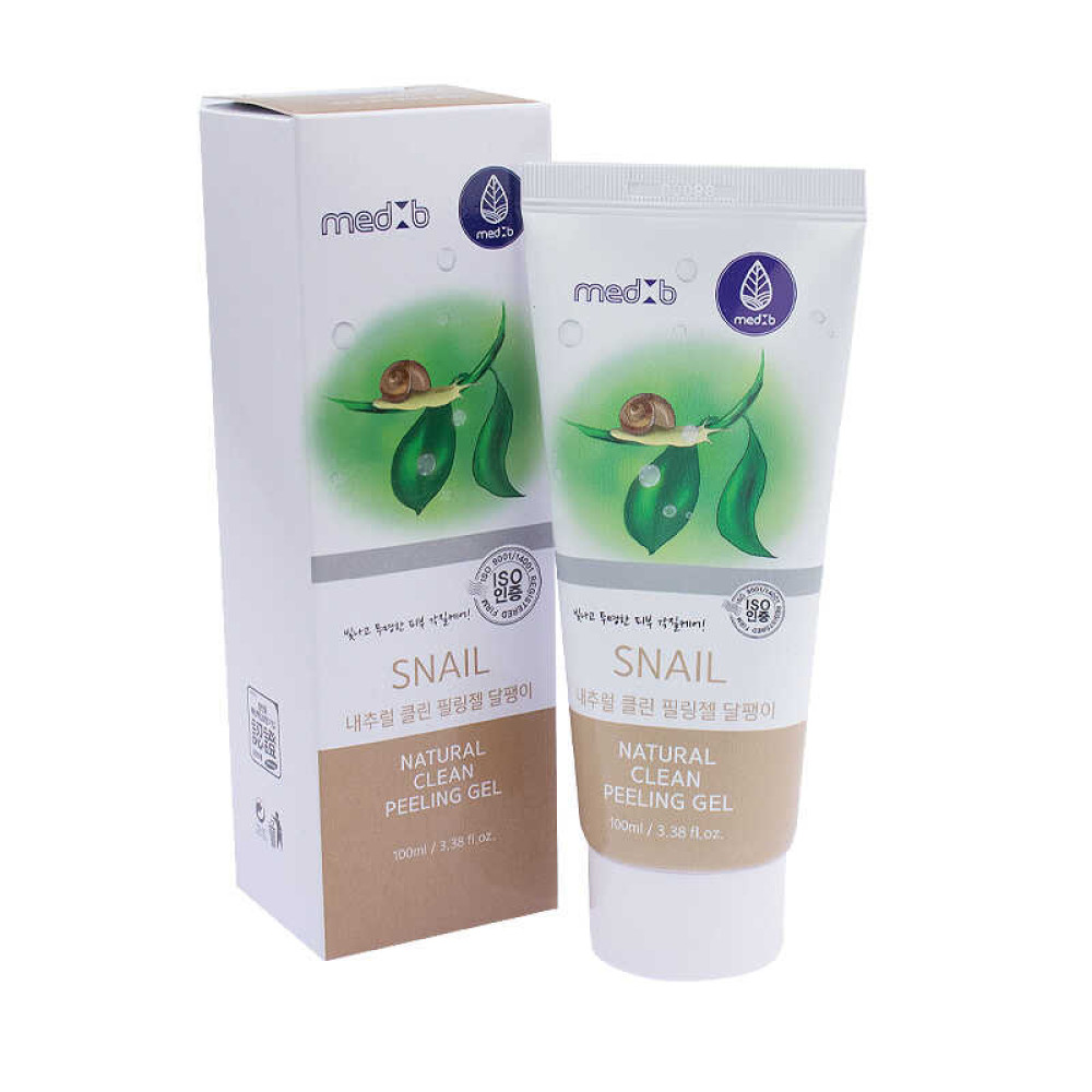 Пилинг-гель для лица Med B Snail Natural Clean Peeling Gel с улиточным муцином. 100 мл