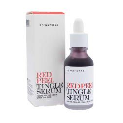Пилинг-сыворотка для лица So Natural Red Peel Tingle Serum на основе фруктовых кислот, 35 мл