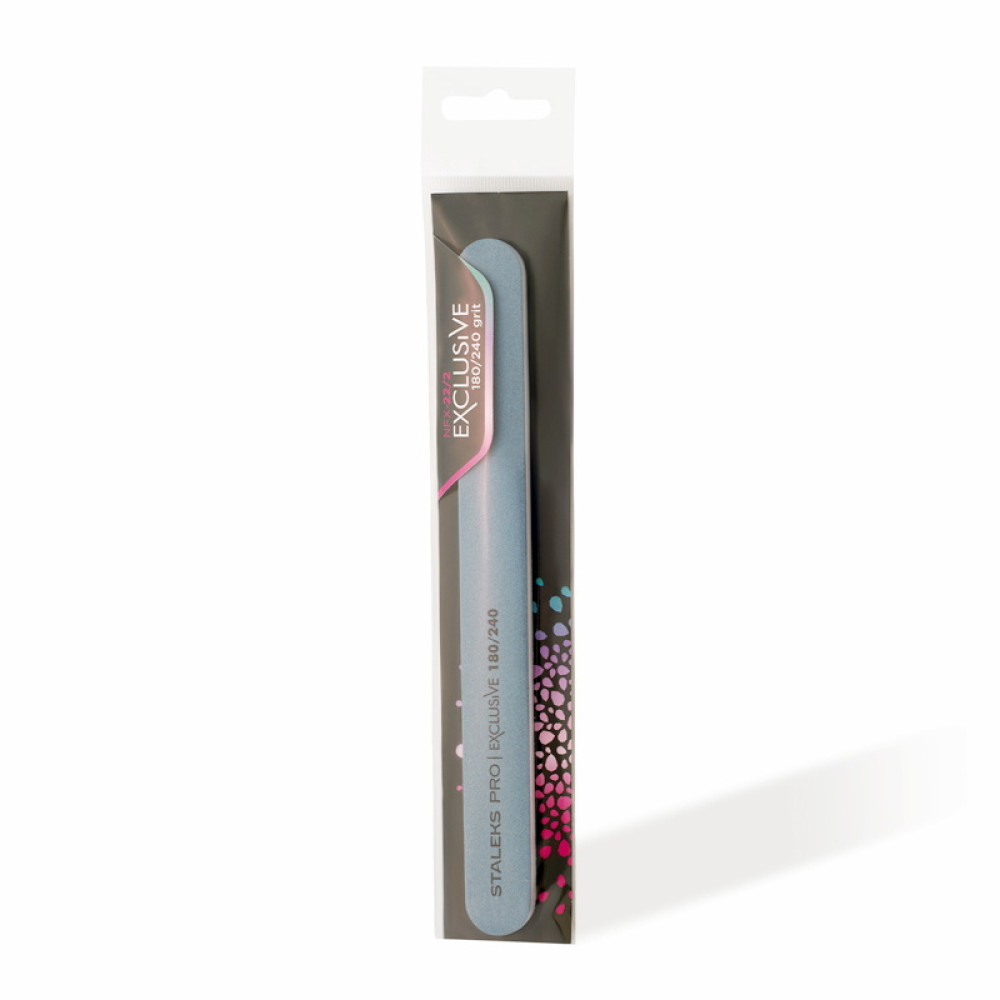 Пилка для нігтів Staleks PRO Exclusive 180/240 гріт. тонка. пряма