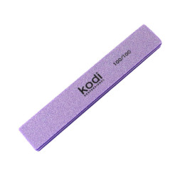 Пилка-баф для нігтів Kodi Professional 100/100 бузковий. прямокутний