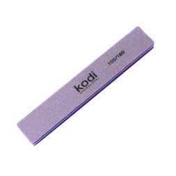 Пилка-баф для нігтів Kodi Professional 100/180 бузковий. прямокутний
