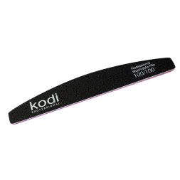 Пилка для нігтів Kodi Professional 100/100 півмісяць 34. колір чорний