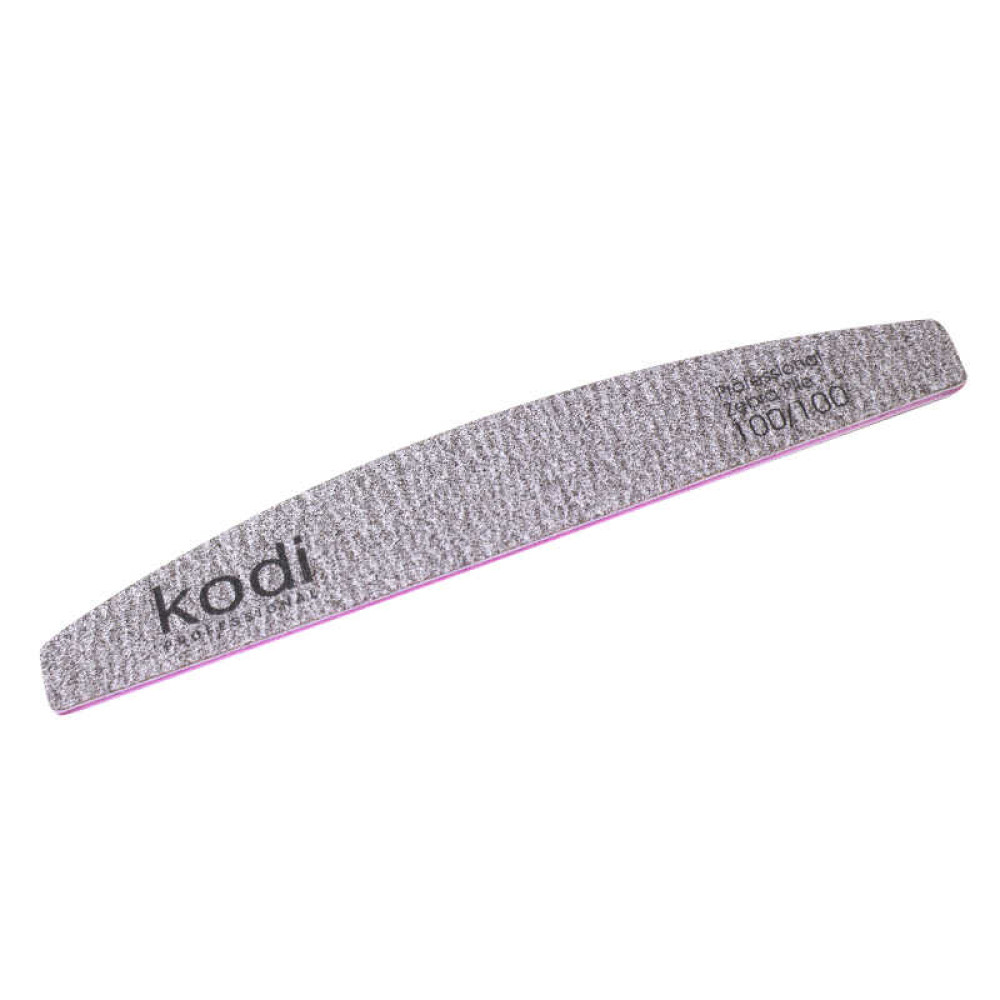 Пилка для ногтей Kodi Professional 100/100 полумесяц 67. цвет коричневый