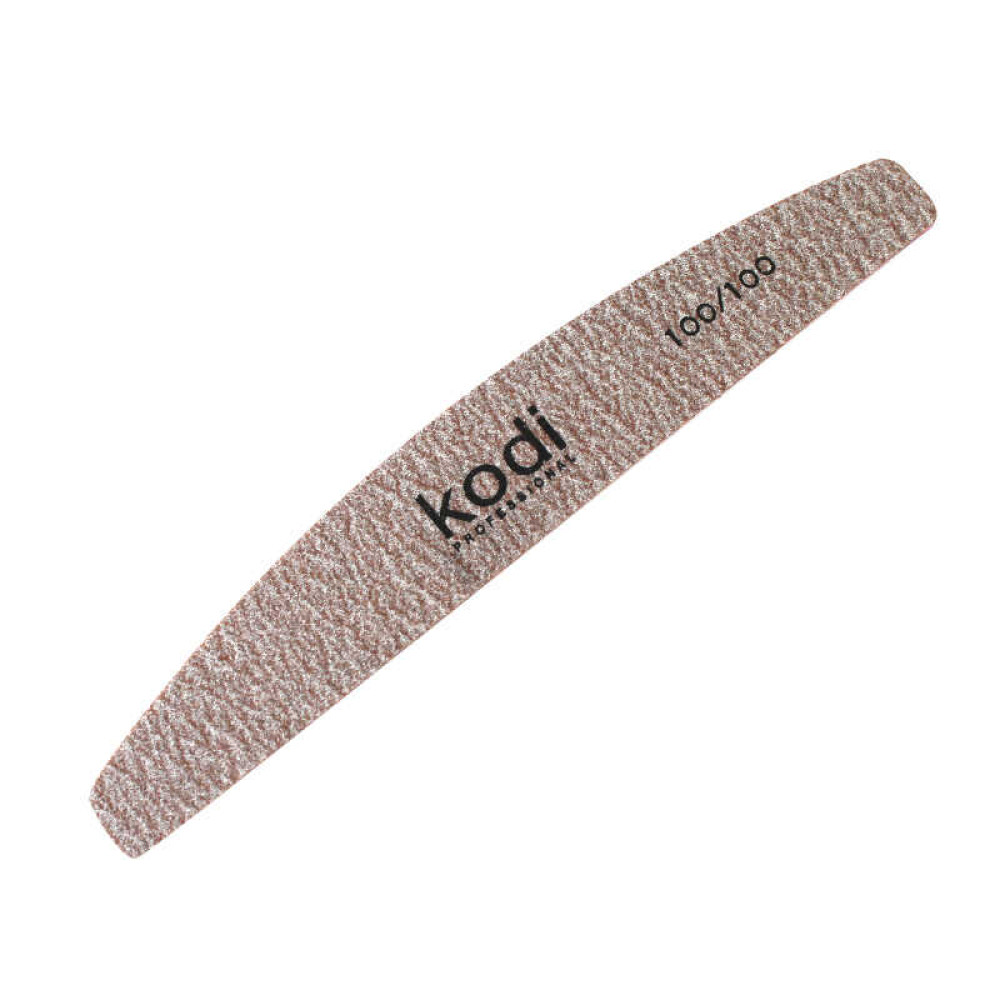 Пилка для ногтей Kodi Professional 100/100 полумесяц. цвет темно-серый