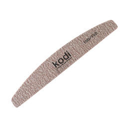 Пилка для ногтей Kodi Professional 100/100 полумесяц. цвет темно-серый