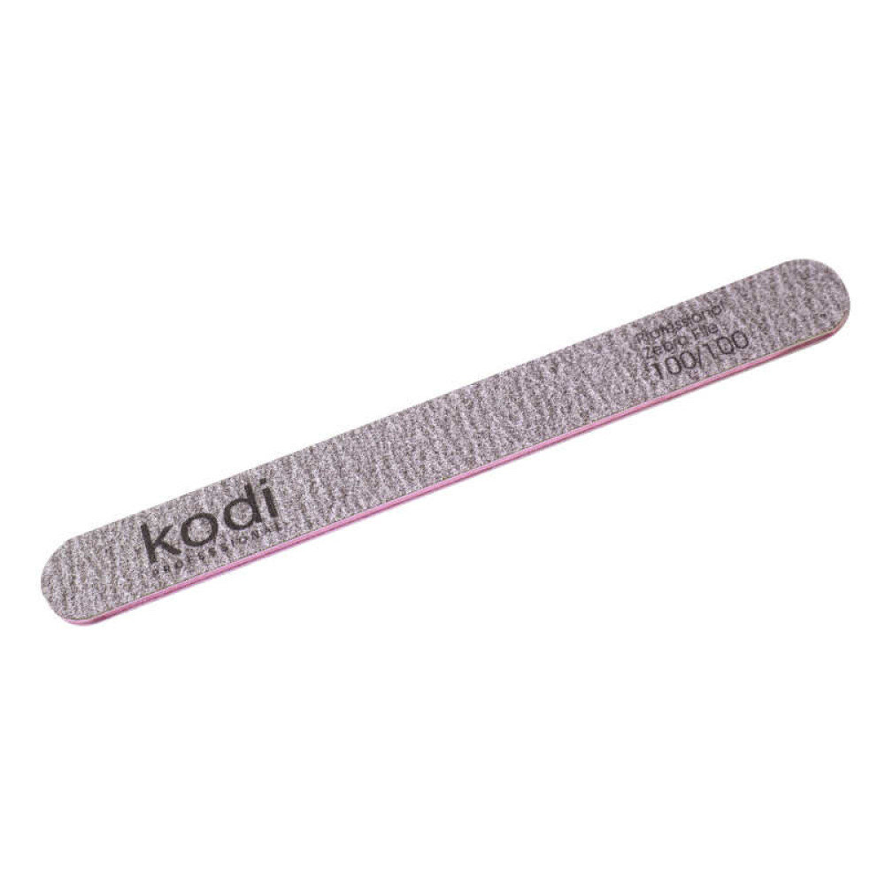 Пилка для нігтів Kodi Professional 100/100 пряма 78. колір коричневий