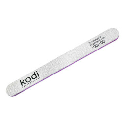 Пилка для ногтей Kodi Professional 100/100 прямая 100. цвет серый