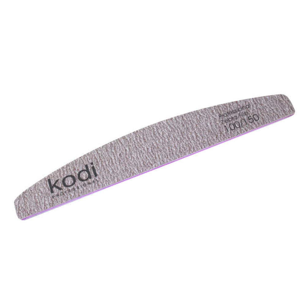 Пилка для ногтей Kodi Professional 100/150 полумесяц 74. цвет коричневый