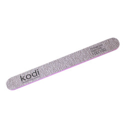 Пилка для нігтів Kodi Professional 100/150 пряма 85. колір коричневий