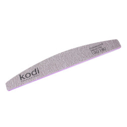 Пилка для ногтей Kodi Professional 100/180 полумесяц 72, цвет коричневый