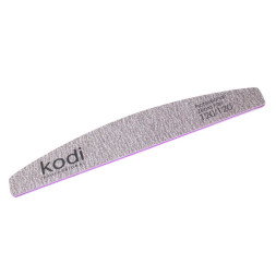 Пилка для нігтів Kodi Professional 120/120 півмісяць 68. колір коричневий