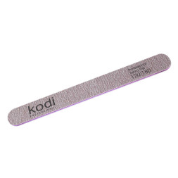 Пилка для ногтей Kodi Professional 120/180 прямая 86, цвет коричневый
