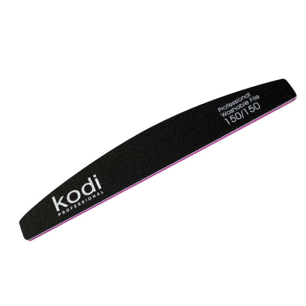 Пилка для ногтей Kodi Professional 150/150 полумесяц 36. цвет черный