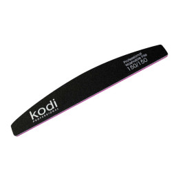Пилка для нігтів Kodi Professional 150/150 півмісяць 36. колір чорний