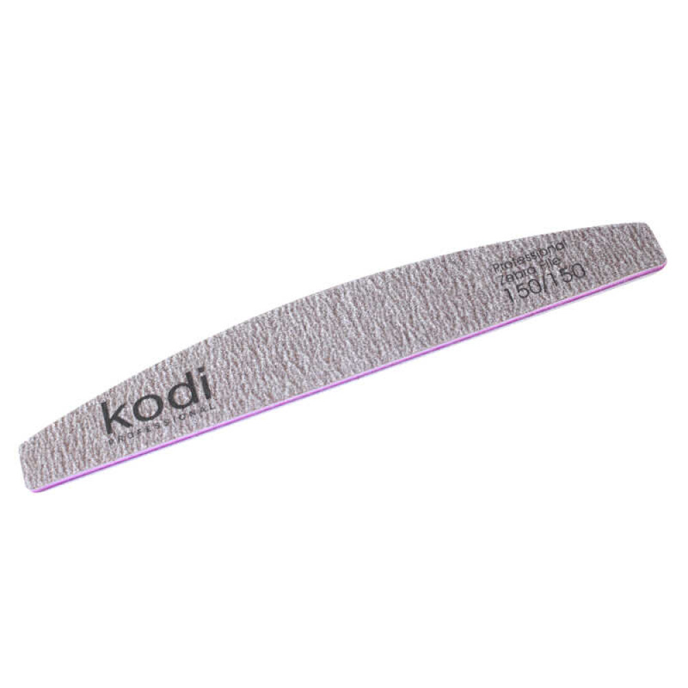 Пилка для нігтів Kodi Professional 150/150 півмісяць 69. колір коричневий