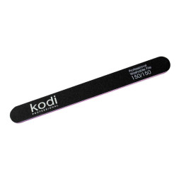 Пилка для ногтей Kodi Professional 150/150 прямая 47. цвет черный