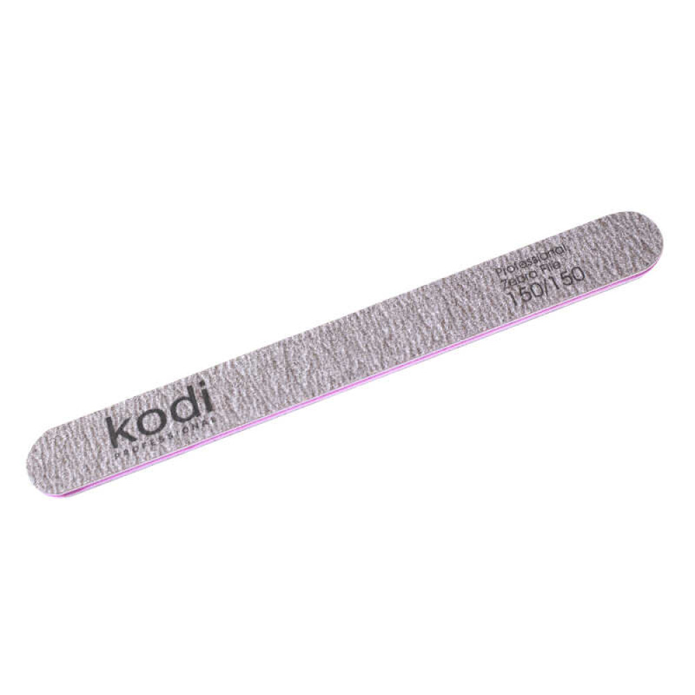 Пилка для нігтів Kodi Professional 150/150 пряма 80. колір коричневий