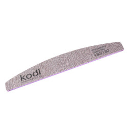 Пилка для нігтів Kodi Professional 180/180 півмісяць 70. колір коричневий