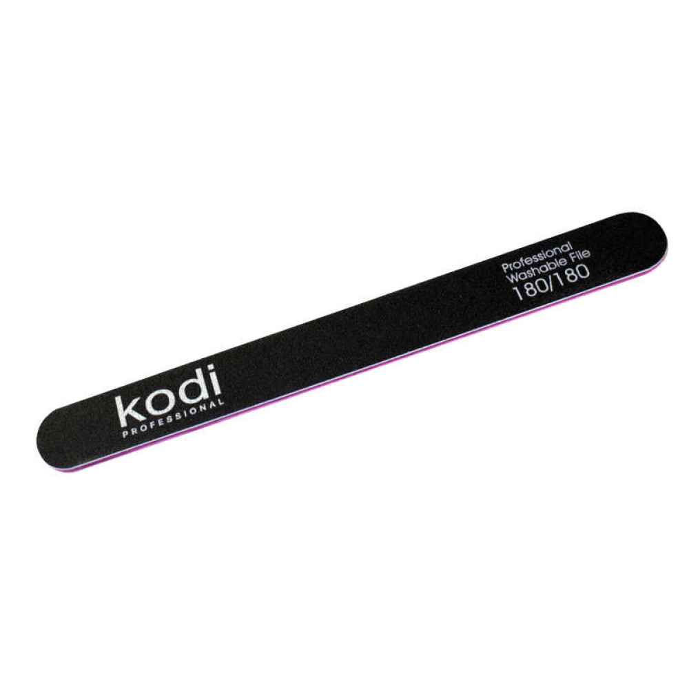 Пилка для нігтів Kodi Professional 180/180 пряма. колір чорний