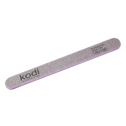 Пилка для нігтів Kodi Professional 180/180 пряма 81. колір коричневий