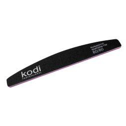 Пилка для нігтів Kodi Professional 80/80 півмісяць 33. колір чорний
