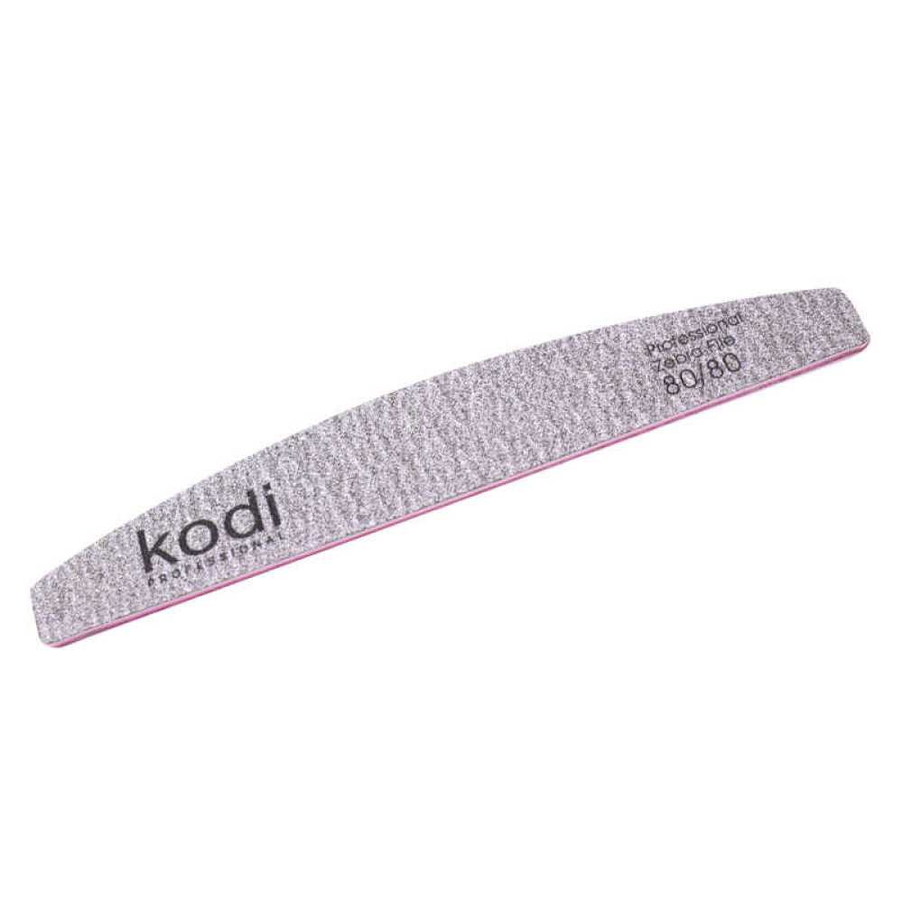 Пилка для нігтів Kodi Professional 80/80 півмісяць 66. колір коричневий