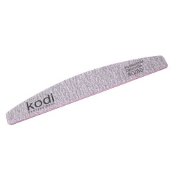 Пилка для ногтей Kodi Professional 80/80 полумесяц 66. цвет коричневый