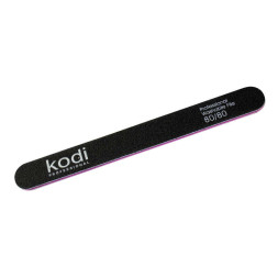 Пилка для ногтей Kodi Professional 80/80 прямая 44. цвет черный