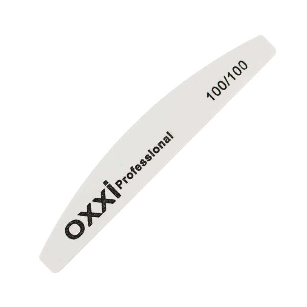 Пилка для ногтей OXXI Professional 100/100.  полукруг