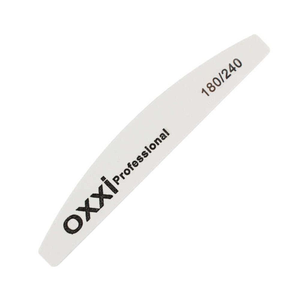 Пилка для ногтей OXXI Professional 180/240.  полукруг